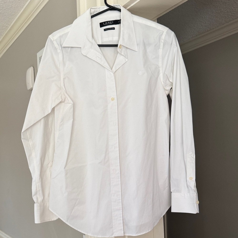 Ralph Lauren White Button Down Shirt Women’s